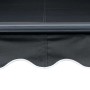 Toldo retráctil manual con LED gris antracita 450x300 cm en Toldos | Comprar online en Foru.es