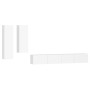 Set de muebles para TV 4 piezas madera contrachapada blanco de vidaXL, Muebles TV - Ref: Foro24-3114630, Precio: 230,28 €, De...