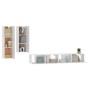 Set de muebles para TV 4 piezas madera contrachapada blanco de vidaXL, Muebles TV - Ref: Foro24-3114630, Precio: 230,28 €, De...