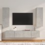 Set de muebles de TV 4 pzas madera contrachapada gris hormigón de vidaXL, Muebles TV - Ref: Foro24-3114201, Precio: 186,06 €,...