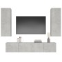 Set de muebles de TV 4 pzas madera contrachapada gris hormigón de vidaXL, Muebles TV - Ref: Foro24-3114201, Precio: 186,06 €,...
