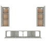 Set de muebles de TV 4 pzas madera contrachapada gris hormigón de vidaXL, Muebles TV - Ref: Foro24-3114201, Precio: 186,06 €,...