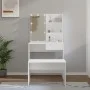 Juego de tocador con LED madera contrachapada blanco de vidaXL, Tocadores para dormitorios - Ref: Foro24-3114107, Precio: 119...