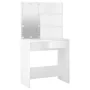 Juego de tocador con LED madera contrachapada blanco de vidaXL, Tocadores para dormitorios - Ref: Foro24-3114107, Precio: 119...