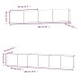 Set de muebles para TV 5 piezas madera contrachapada negro de vidaXL, Muebles TV - Ref: Foro24-3114423, Precio: 195,25 €, Des...