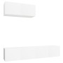 Set de muebles de TV 3 piezas madera contrachapada blanco de vidaXL, Muebles TV - Ref: Foro24-3114470, Precio: 155,46 €, Desc...