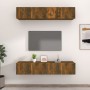 Muebles TV 4 uds madera contrachapada roble ahumado 80x30x30 cm de vidaXL, Muebles TV - Ref: Foro24-3114187, Precio: 117,67 €...
