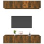 Muebles TV 4 uds madera contrachapada roble ahumado 80x30x30 cm de vidaXL, Muebles TV - Ref: Foro24-3114187, Precio: 117,67 €...