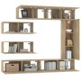 Set de muebles para TV 7 pzas madera contrachapada roble Sonoma de vidaXL, Muebles TV - Ref: Foro24-3114560, Precio: 291,49 €...