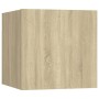 Set de muebles para TV 6 pzas madera contrachapada roble sonoma de vidaXL, Muebles TV - Ref: Foro24-3114360, Precio: 191,88 €...