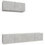 Set de muebles de TV 3 pzas madera contrachapada gris hormigón de vidaXL, Muebles TV - Ref: Foro24-3114473, Precio: 118,13 €,...