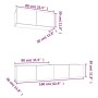 Set de muebles de TV 3 pzas madera contrachapada gris hormigón de vidaXL, Muebles TV - Ref: Foro24-3114473, Precio: 118,13 €,...