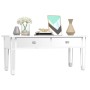 Mesa de centro especular madera tecnológica vidrio 106x45x45 cm de vidaXL, Mesas de centro - Ref: Foro24-348528, Precio: 130,...