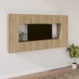 Set de muebles para TV 8 pzas madera contrachapada roble Sonoma de vidaXL, Muebles TV - Ref: Foro24-3114288, Precio: 276,27 €...