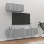 Set de muebles para TV 3 pzas madera contrachapada gris Sonoma de vidaXL, Muebles TV - Ref: Foro24-3114476, Precio: 108,51 €,...