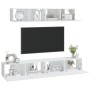 Set de muebles para TV 4 piezas madera contrachapada blanco de vidaXL, Muebles TV - Ref: Foro24-3114534, Precio: 233,30 €, De...