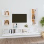 Set de muebles para TV 5 piezas madera contrachapada blanco de vidaXL, Muebles TV - Ref: Foro24-3114446, Precio: 220,70 €, De...