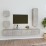 Set de muebles de TV 5 pzas madera contrachapada gris hormigón de vidaXL, Muebles TV - Ref: Foro24-3114449, Precio: 186,73 €,...