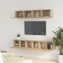 Set de muebles para TV 5 pzas madera contrachapada roble Sonoma de vidaXL, Muebles TV - Ref: Foro24-3114424, Precio: 168,69 €...