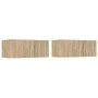 Set de muebles para TV 5 pzas madera contrachapada roble Sonoma de vidaXL, Muebles TV - Ref: Foro24-3114424, Precio: 168,69 €...