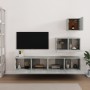 Set de muebles de TV 4 pzas madera contrachapada gris hormigón de vidaXL, Muebles TV - Ref: Foro24-3114641, Precio: 127,12 €,...