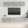 Set de muebles de TV 5 pzas madera contrachapada gris hormigón de vidaXL, Muebles TV - Ref: Foro24-3114425, Precio: 161,68 €,...