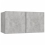 Set de muebles de TV 5 pzas madera contrachapada gris hormigón de vidaXL, Muebles TV - Ref: Foro24-3114425, Precio: 161,68 €,...