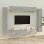 Set de muebles de TV 8 pzas madera contrachapada gris hormigón de vidaXL, Muebles TV - Ref: Foro24-3114297, Precio: 428,95 €,...