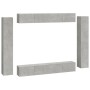 Set de muebles de TV 8 pzas madera contrachapada gris hormigón de vidaXL, Muebles TV - Ref: Foro24-3114297, Precio: 428,95 €,...