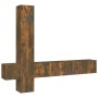 Set de muebles de TV 5 pzas madera contrachapada roble ahumado de vidaXL, Muebles TV - Ref: Foro24-3114251, Precio: 155,23 €,...