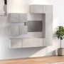 Set de muebles de TV 6 pzas madera contrachapada gris hormigón de vidaXL, Muebles TV - Ref: Foro24-3114553, Precio: 226,58 €,...