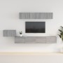 Set de muebles para TV 5 pzas madera contrachapada gris Sonoma de vidaXL, Muebles TV - Ref: Foro24-3114436, Precio: 183,91 €,...
