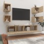 Set de muebles para TV 6 pzas madera contrachapada roble sonoma de vidaXL, Muebles TV - Ref: Foro24-3114256, Precio: 157,86 €...