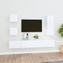 Set de muebles para TV 5 piezas madera contrachapada blanco de vidaXL, Muebles TV - Ref: Foro24-3114438, Precio: 199,98 €, De...