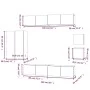 Set de muebles para TV 8 piezas madera contrachapada blanco de vidaXL, Muebles TV - Ref: Foro24-3114486, Precio: 342,84 €, De...