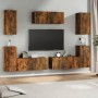 Set de muebles de TV 7 pzas madera contrachapada roble ahumado de vidaXL, Muebles TV - Ref: Foro24-3114307, Precio: 201,25 €,...