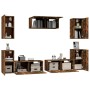 Set de muebles de TV 7 pzas madera contrachapada roble ahumado de vidaXL, Muebles TV - Ref: Foro24-3114307, Precio: 201,25 €,...