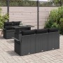 Conjunto de sofá de jardín 6 pcs Negro ratán sintético en Sofás de exterior | Comprar online en Foru.es