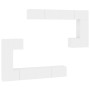 Mueble de pared para TV madera contrachapada blanco de vidaXL, Muebles TV - Ref: Foro24-3114590, Precio: 444,87 €, Descuento: %
