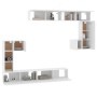 Mueble de pared para TV madera contrachapada blanco de vidaXL, Muebles TV - Ref: Foro24-3114590, Precio: 444,87 €, Descuento: %
