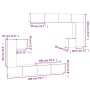 Mueble de pared para TV madera contrachapada blanco de vidaXL, Muebles TV - Ref: Foro24-3114590, Precio: 444,87 €, Descuento: %