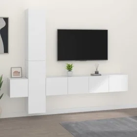 Set de muebles para TV 5 piezas madera contrachapada blanco de vidaXL, Muebles TV - Ref: Foro24-3114246, Precio: 220,05 €, De...