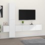 Set de muebles para TV 5 piezas madera contrachapada blanco de vidaXL, Muebles TV - Ref: Foro24-3114246, Precio: 227,40 €, De...