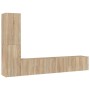 Set de muebles para TV 4 pzas madera contrachapada roble Sonoma de vidaXL, Muebles TV - Ref: Foro24-3114312, Precio: 140,02 €...