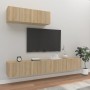 Set de muebles para TV 3 pzas madera contrachapada roble sonoma de vidaXL, Muebles TV - Ref: Foro24-3114480, Precio: 137,24 €...