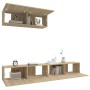 Set de muebles para TV 3 pzas madera contrachapada roble sonoma de vidaXL, Muebles TV - Ref: Foro24-3114480, Precio: 137,24 €...