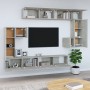 Mueble de pared de TV madera contrachapada gris hormigón de vidaXL, Muebles TV - Ref: Foro24-3114593, Precio: 378,15 €, Descu...