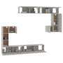 Mueble de pared de TV madera contrachapada gris hormigón de vidaXL, Muebles TV - Ref: Foro24-3114593, Precio: 378,15 €, Descu...