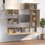 Set de muebles para TV 6 pzas madera contrachapada roble sonoma de vidaXL, Muebles TV - Ref: Foro24-3114552, Precio: 232,79 €...