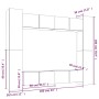 Set de muebles de TV 8 pzas madera contrachapada roble ahumado de vidaXL, Muebles TV - Ref: Foro24-3114235, Precio: 313,12 €,...